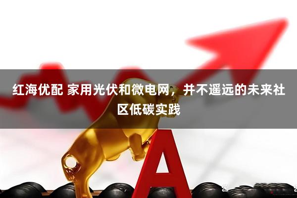 红海优配 家用光伏和微电网，并不遥远的未来社区低碳实践