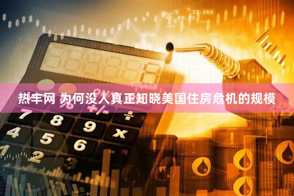 热丰网 为何没人真正知晓美国住房危机的规模