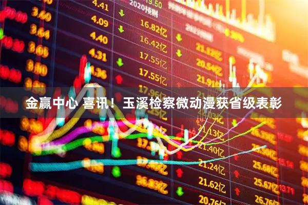 金赢中心 喜讯！玉溪检察微动漫获省级表彰