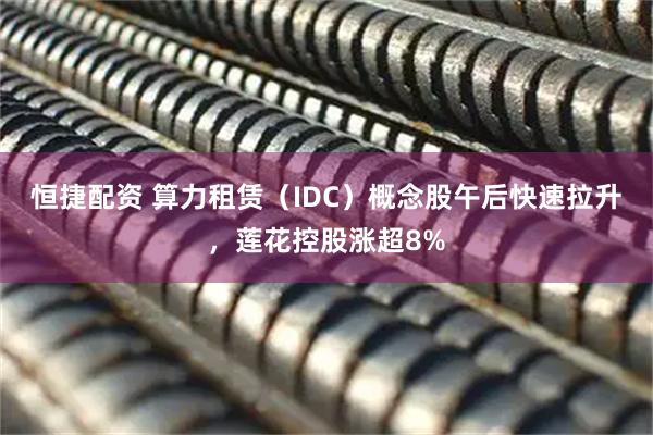 恒捷配资 算力租赁（IDC）概念股午后快速拉升，莲花控股涨超8%