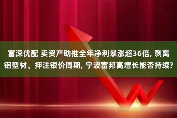 富深优配 卖资产助推全年净利暴涨超36倍, 剥离铝型材、押注银价周期, 宁波富邦高增长能否持续?