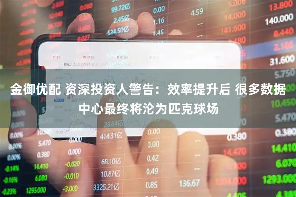 金御优配 资深投资人警告：效率提升后 很多数据中心最终将沦为匹克球场